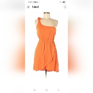 Roxy Orange Strapless Dress